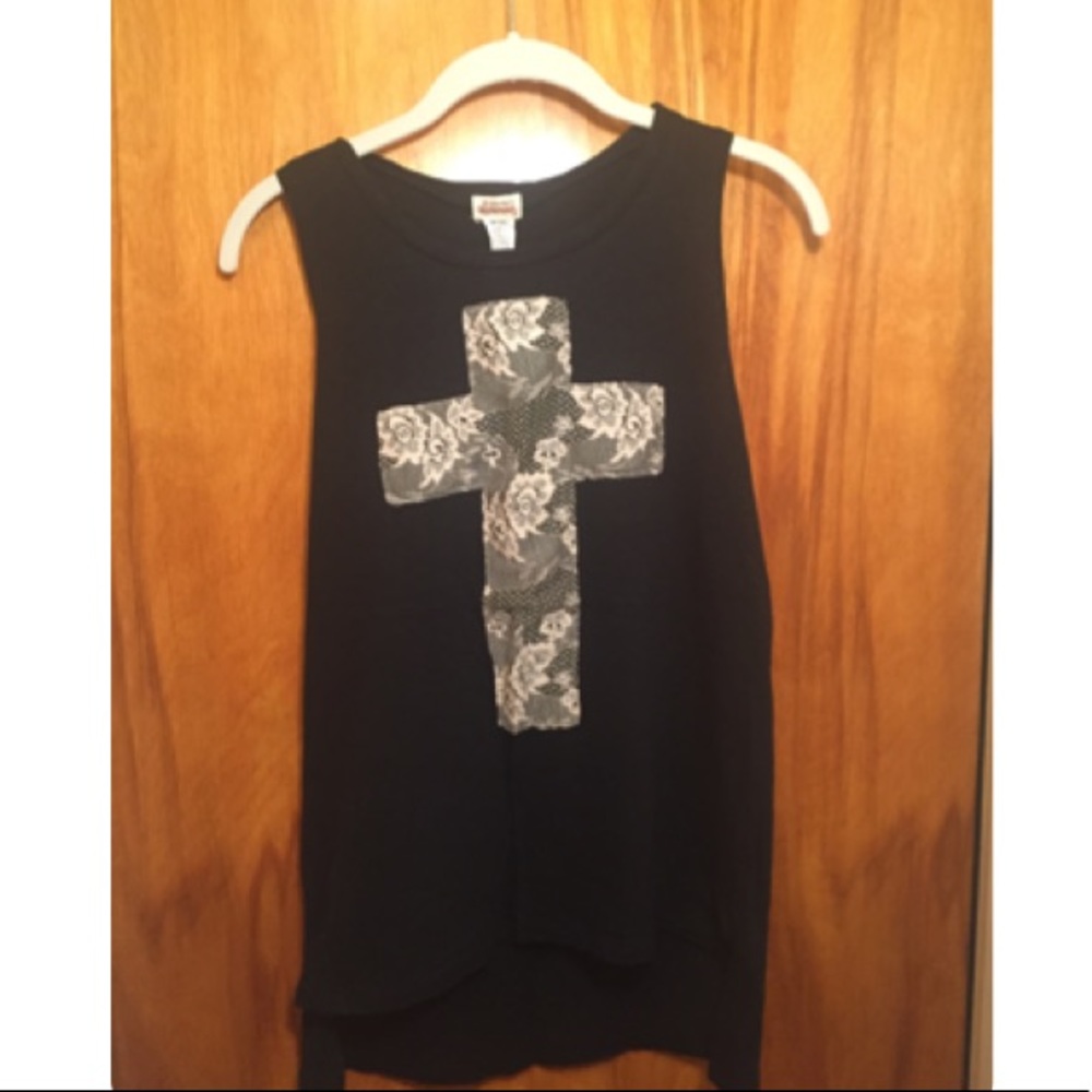 TEN SIXTY SHERMAN muscle tank with cross size M